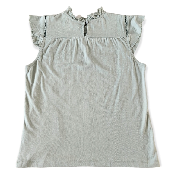 MOHITO Light Green Shirt With Ruffles - Picture 3 of 16